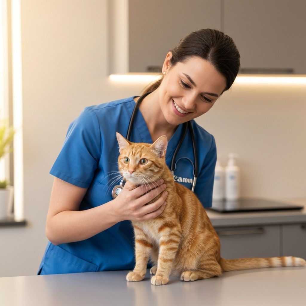Veterinarian providing excellent care